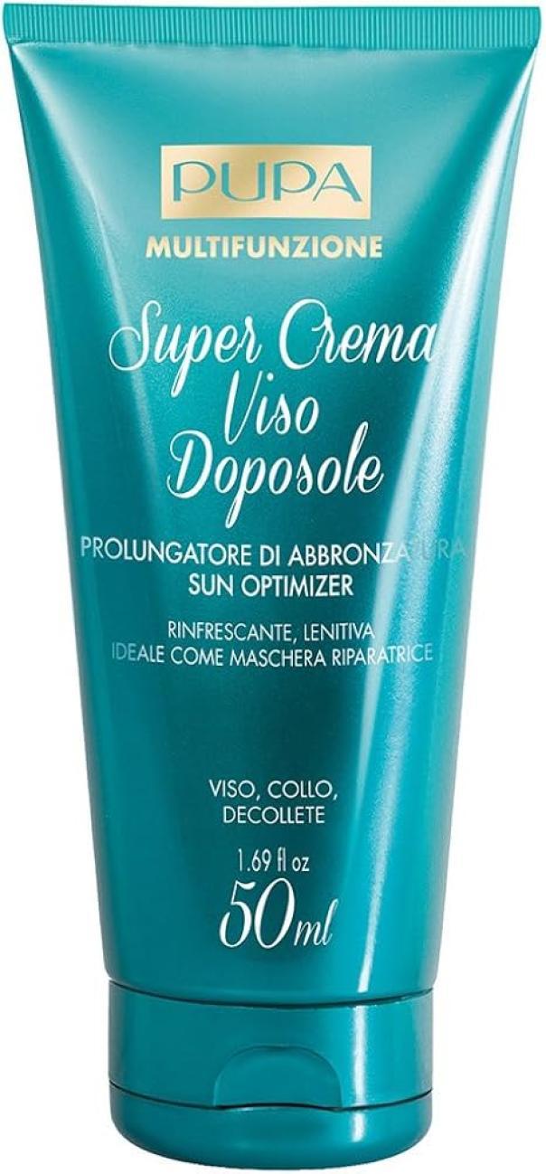 Crema doposole viso PUPA Sun, prodotto per il trattamento della pelle dopo l'esposizione solare