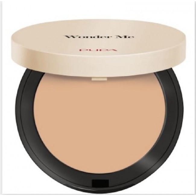 PUPA Wonder Me Cipria n.020, confezione rotonda beige e nera
