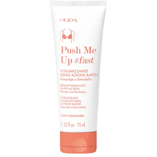 PUPA Push Me Up crema seno volumizzante tubo 75ml bianco tappo arancione