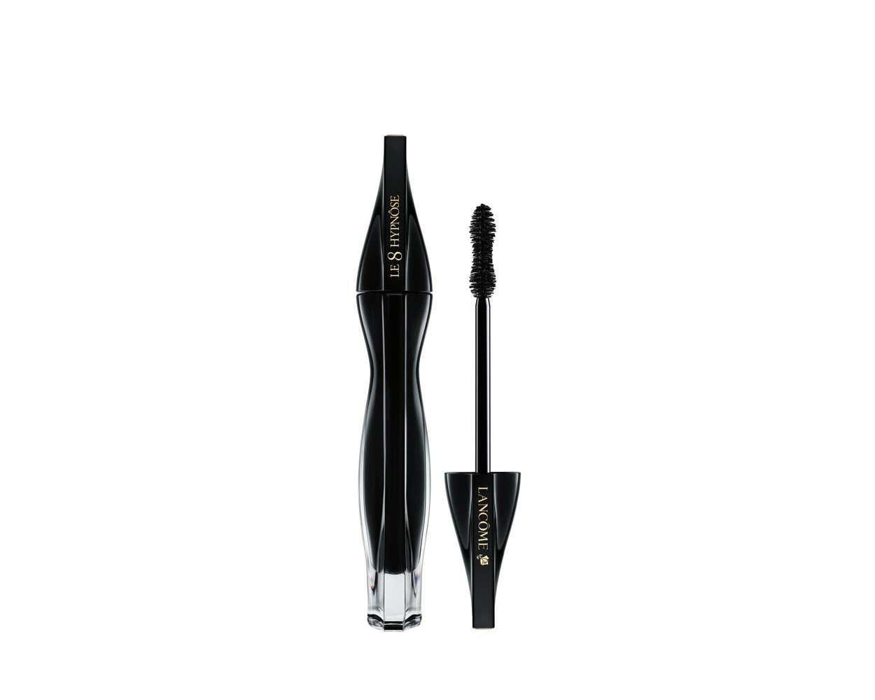 Mascara Lancôme Hypnose LE 8 n.01 con flacone chiuso e scovolino estratto