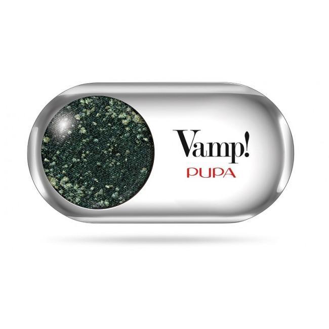 pupa pupa vamp ombr.gems 304 - foto 1 Ombretto in gel con glitter verde scuro Vamp Gems, confezione capsula