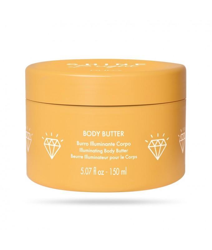 pupa pupa shine bright body butter - foto 1 Barattolo PUPA Shine Bright Body Butter, crema corpo gialla 50ml/150ml con logo diamante