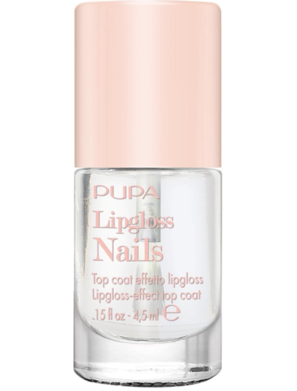 Smalto lipgloss top coat trasparente PUPA con finitura lucida