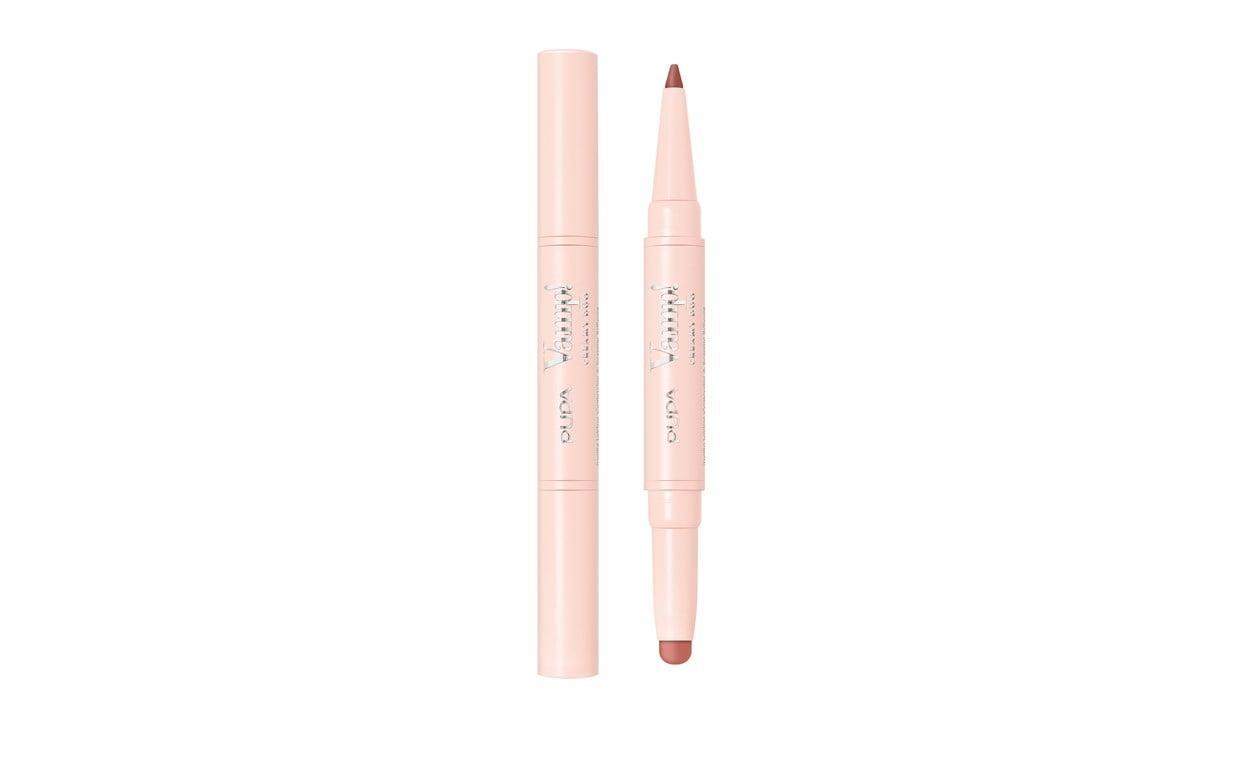 pupa pupa vamp creamy duo 007 - foto 1 PUPA VAMP CREAMY DUO 007 - Set di due matite rosa parallele su sfondo bianco