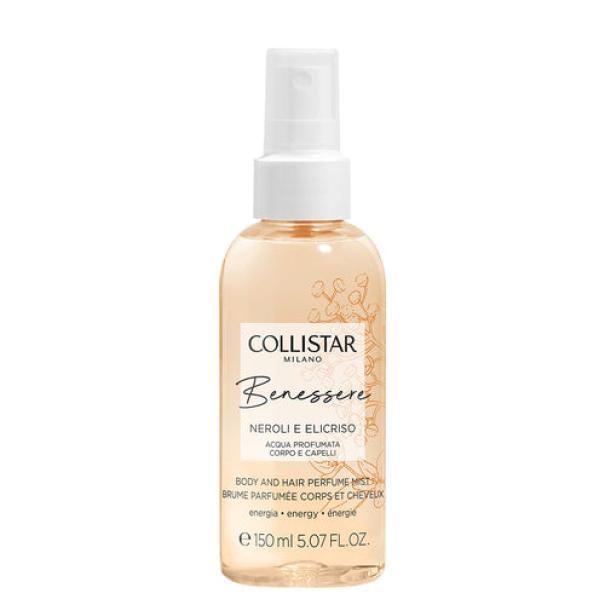 collistar collistar beness.ne/eli a-prof.150ml - foto 1 Bottiglia spray trasparente con liquido color ambra, etichetta bianca Collistar, 150ml