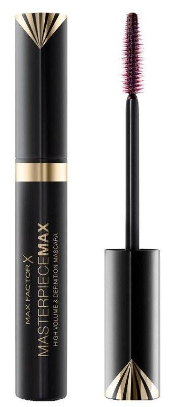 max factor m.factor mascara m-piece max 01 - foto 1 Mascara in provetta nera con fascia dorata, pennello aperto e confezione