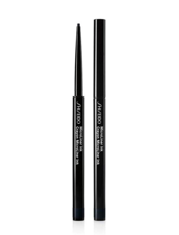 Shiseido Eye Microliner Ink 01: eyeliner con applicatore microfine, vista frontale su sfondo bianco