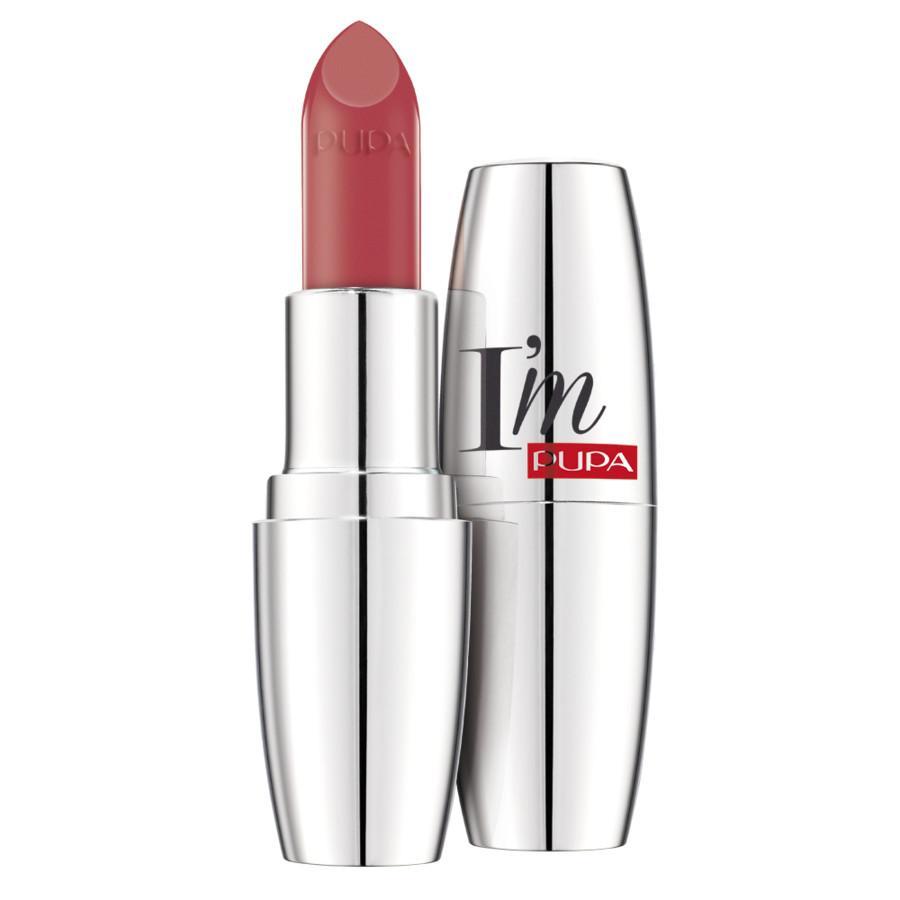 Rossetto PUPA I'M 205 in tubo argentato con tappo, accessorio mascara incluso