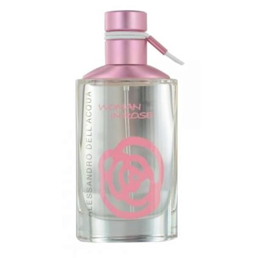 woman in rose e.d.t.dell'acqua w.rose v.50ml - foto 1 Flacone trasparente da 50ml con tappo e etichetta rosa, rose incise sul vetro