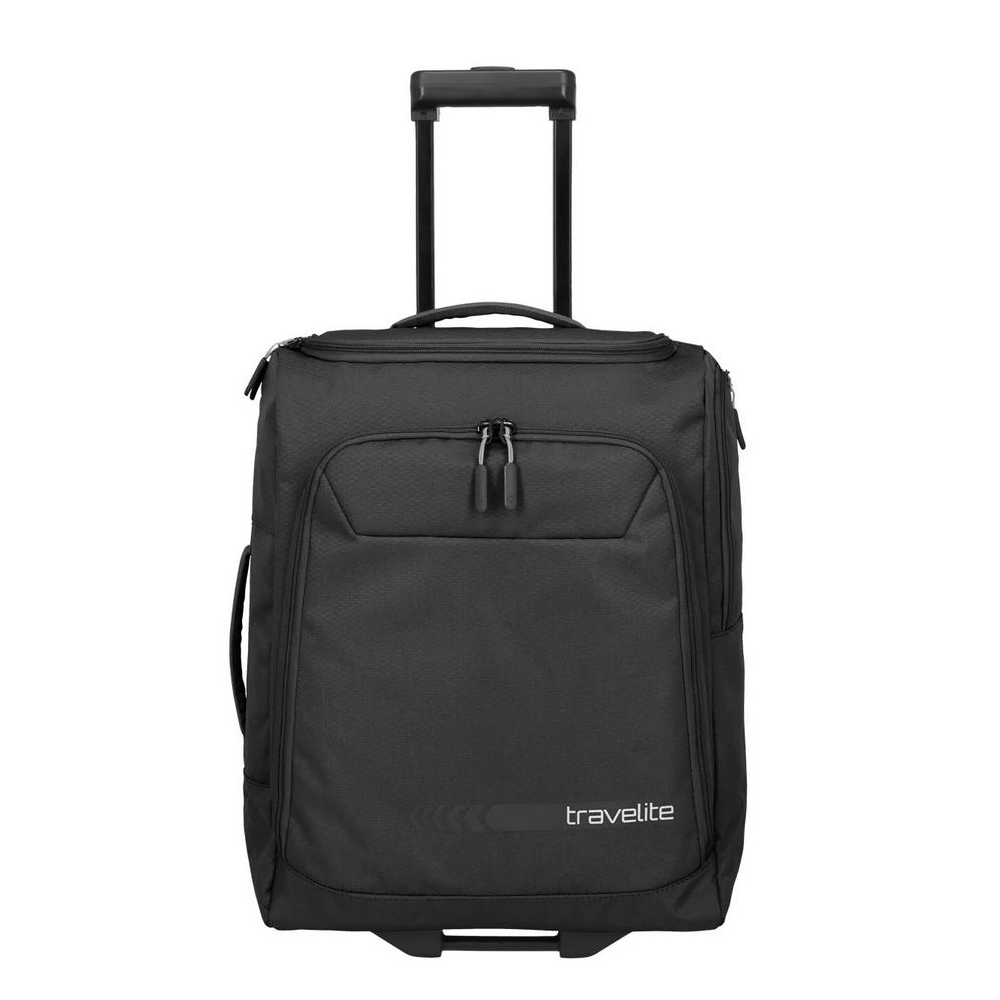 travelite travelite borsone kick off wheeled duffle s nero 6909-01 - foto 1 Borsone trolley Travelite Kick Off nero con ruote e manico telescopico
