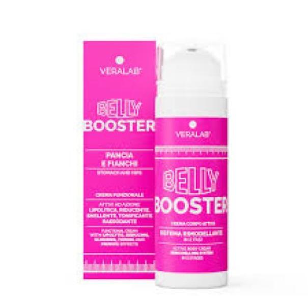veralab veralab body belly b.champagne - m - foto 1 Flacone bianco e rosa Veralab Body Belly Booster con confezione, sfondo bianco