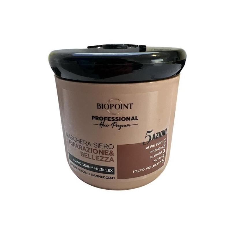 biopoint biopoint hair program maschera siero riparazione bellezza 500ml pv01925 - foto 1