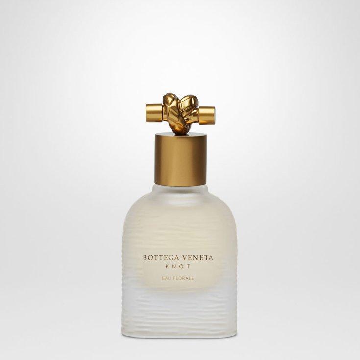 Flacone trasparente Bottega Veneta Knot Florale 50ml con tappo dorato