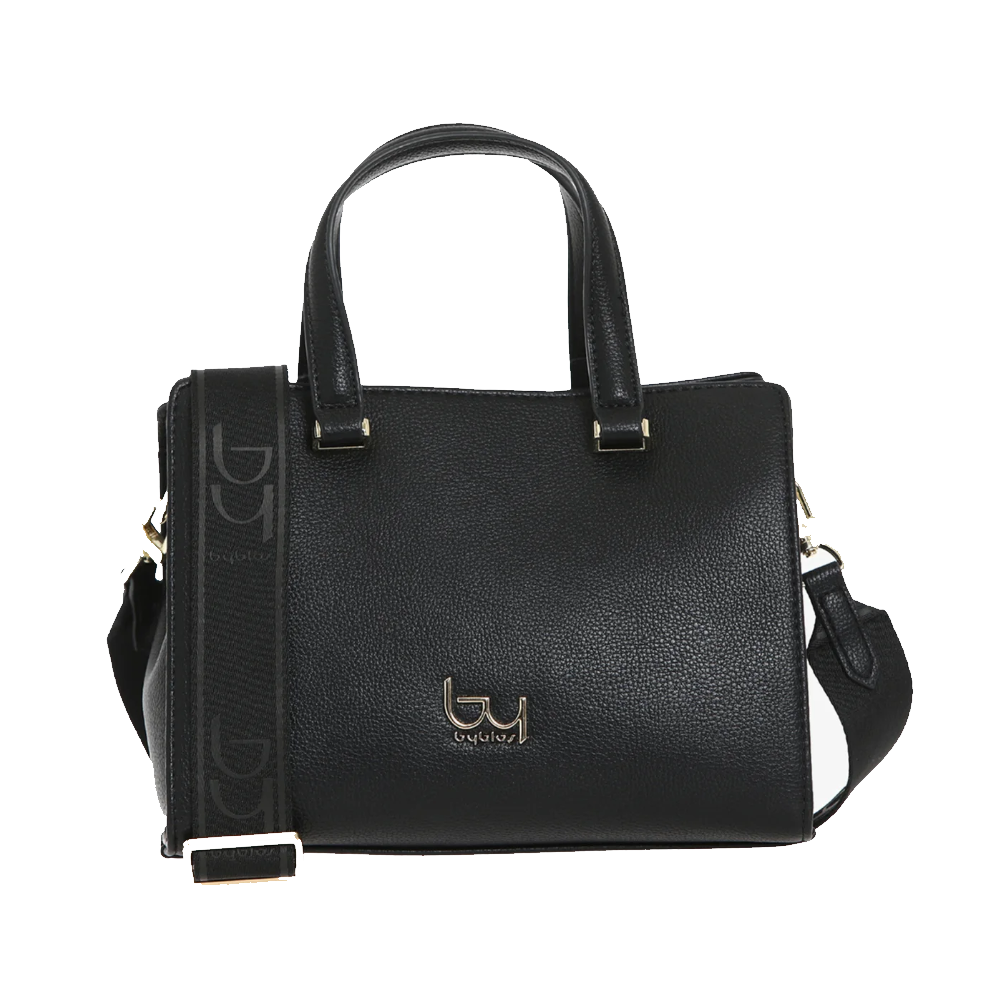 Borsa Byblos Arabella in sintetico nero con tracolla regolabile e maniglie doppie