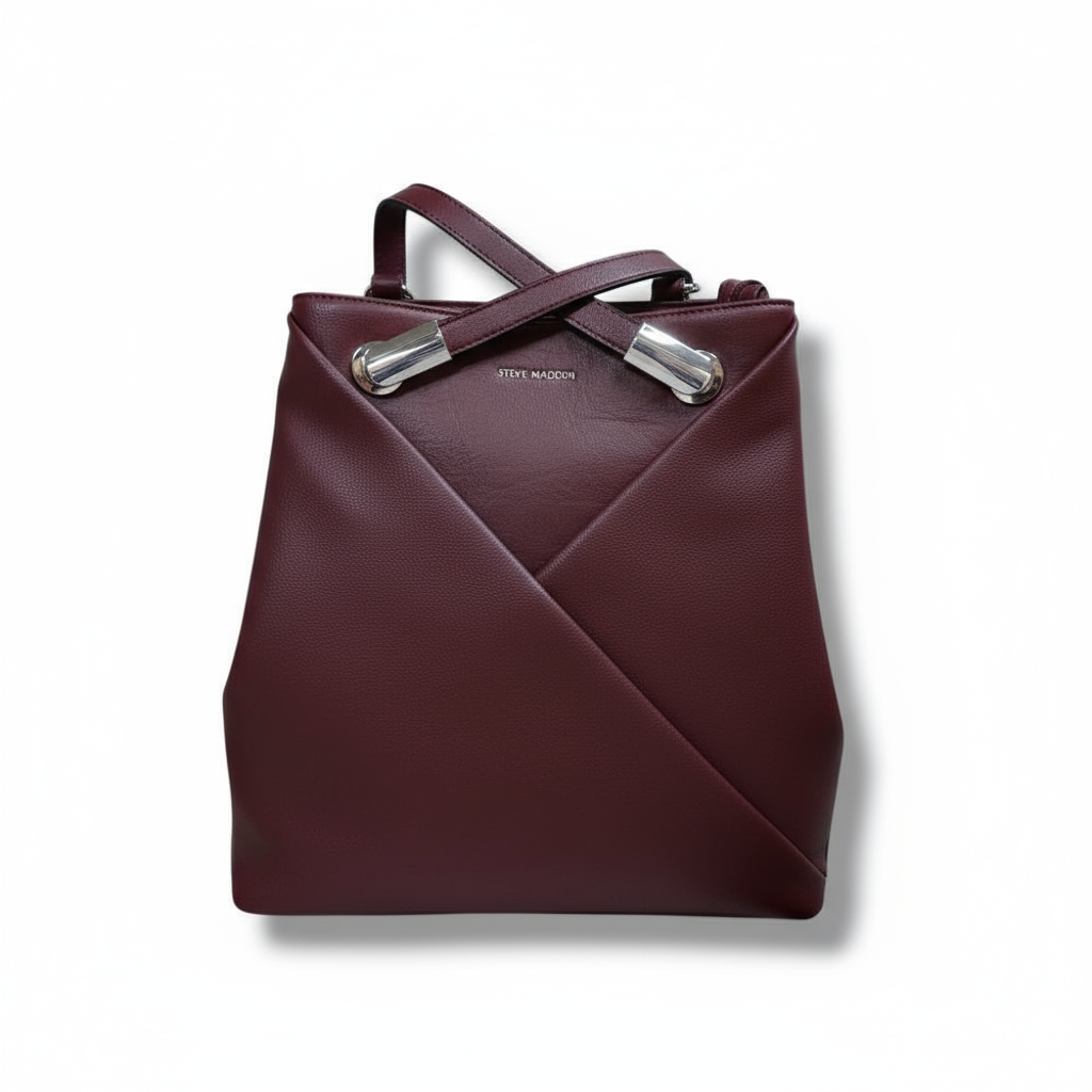 Borsa donna MAC ALYSTER PARTITION NS-661-04 in pelle bordeaux, vista frontale