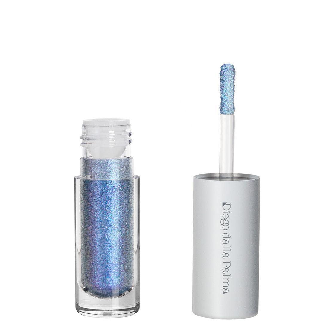 diego dalla palma ddpalma snow white liquid eyesh.53 - foto 1 Diego Dalla Palma Snow White Liquid Eyeshadow .53, ombretto liquido blu glitterato con flacone e applicatore a spazzolino