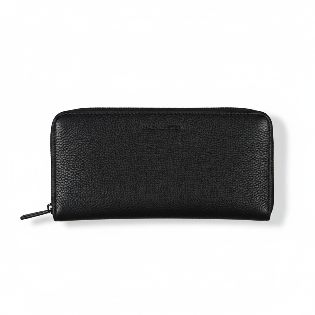 mac alyster mac alyster portafoglio ligne petite pms 751 nero - foto 1 Portafoglio Ligne Petite MAC ALYSTER nero, vista frontale con zip