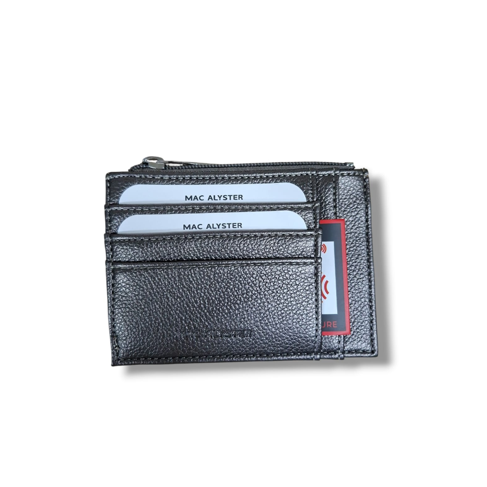mac alyster mac alyster portafoglio ligne petite pms 752 nero - foto 1 Portafoglio MAC ALYSTER Ligne Petite nero, tasche aperte con carte visibili