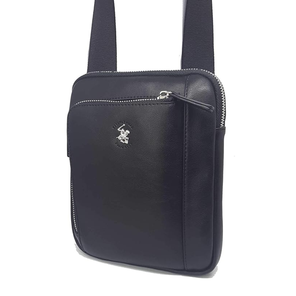 Borsetta a tracolla POLO CLUB BEVERLY HILLS blu/nero BH-1180 piccola