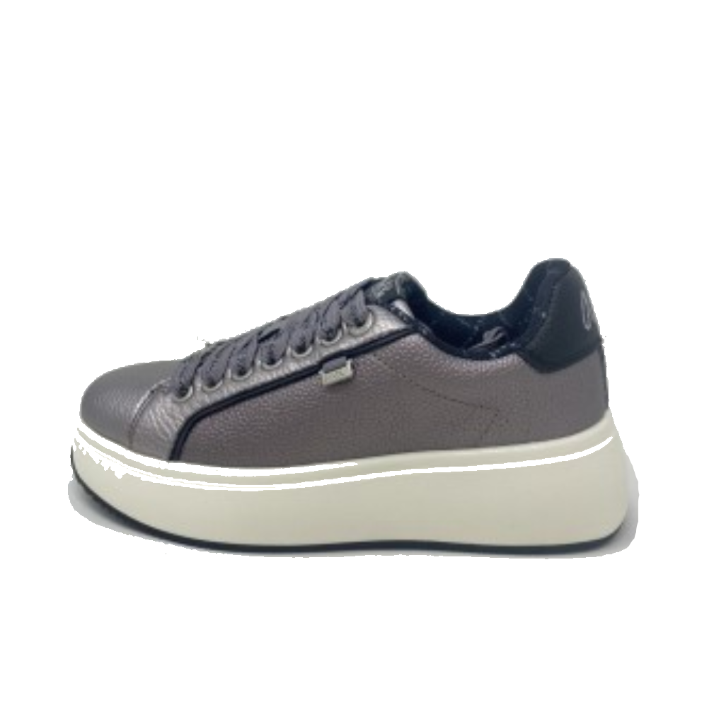 Sneaker donna ANEKKE ROMA grigio e blu con suola bianca