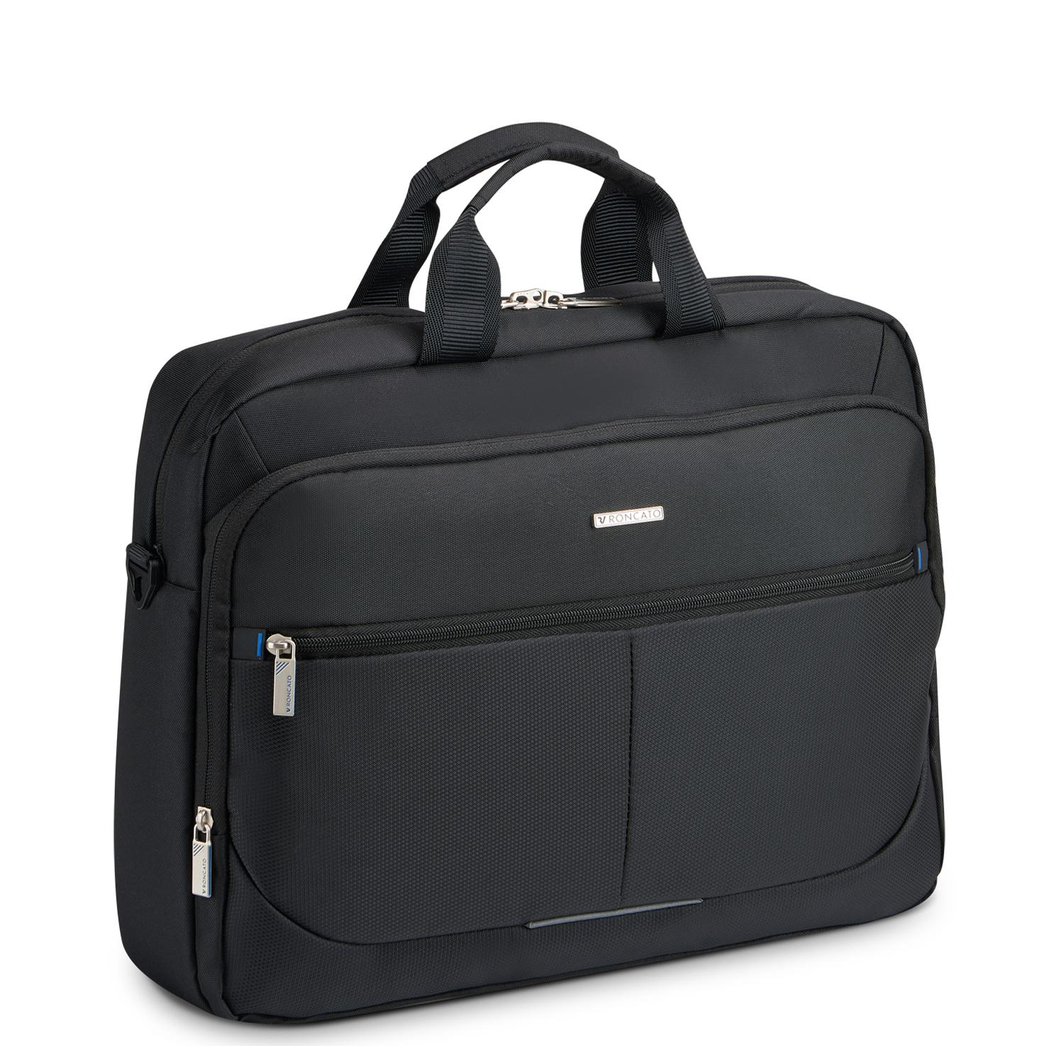 Borsa porta PC 15.6 Roncato Easy Office 2.0 nero, vista frontale