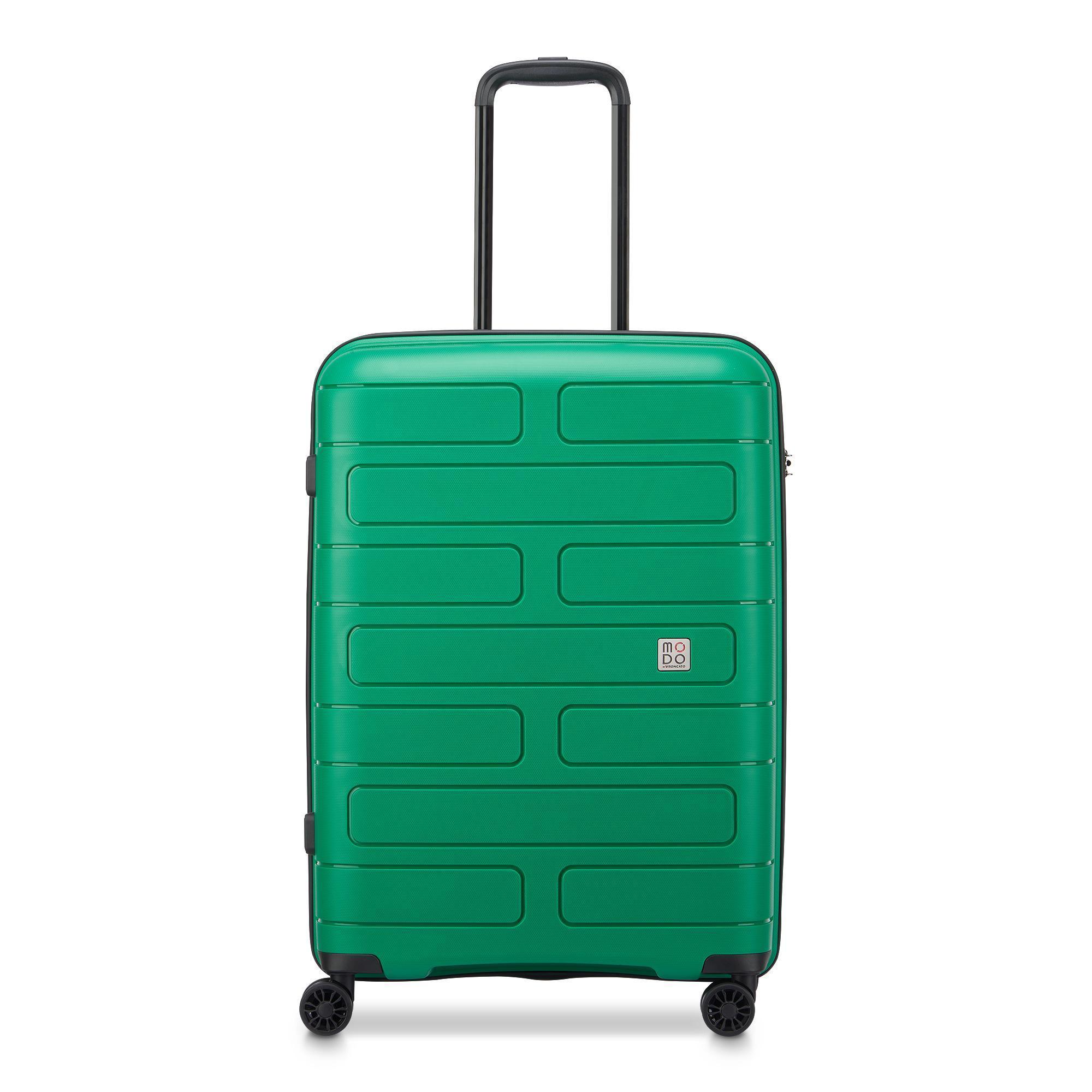 roncato-trolley-4r-supernova-teal-media Trolley Roncato Supernova 2.0 teal, vista frontale, chiuso con manico estensibile