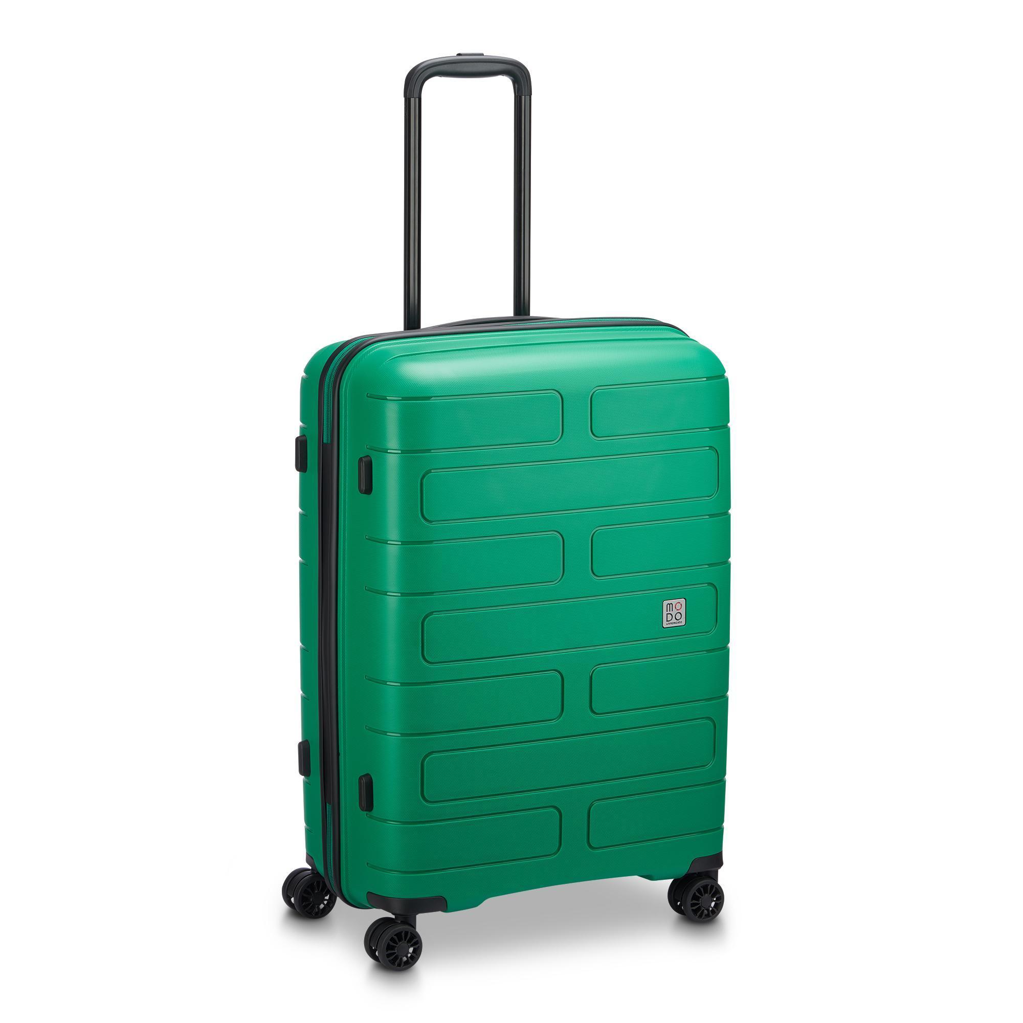 roncato-trolley-4r-supernova-teal-media Trolley Roncato Supernova 2.0 verde, vista frontale chiuso