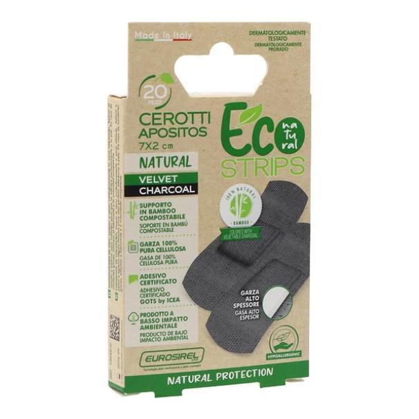 eurosirel eurosirel eco velvet cerotti supporto bambu' compostabile color nero 20 pezzi 78293 - foto 1 eurosirel eurosirel eco velvet cerotti supporto bambu' compostabile color nero 20 pezzi 78293 - foto 1