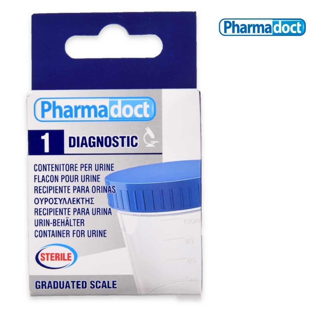 pharmadoc pharmadoct contenitore per analisi delle urine con dispositivo di prelievo-box da 78221 - foto 1 Contenitore per raccolta urine con dispositivo di prelievo integrato