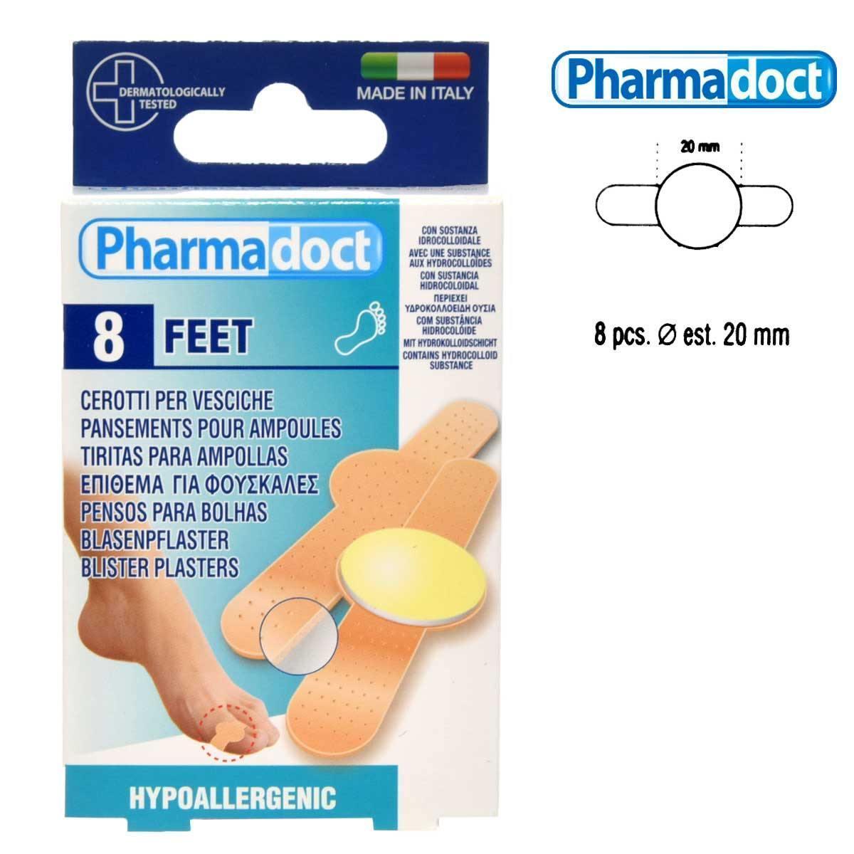 Cerotto idrocolloidale PHARMADOC per vesciche con protezione anti-urto