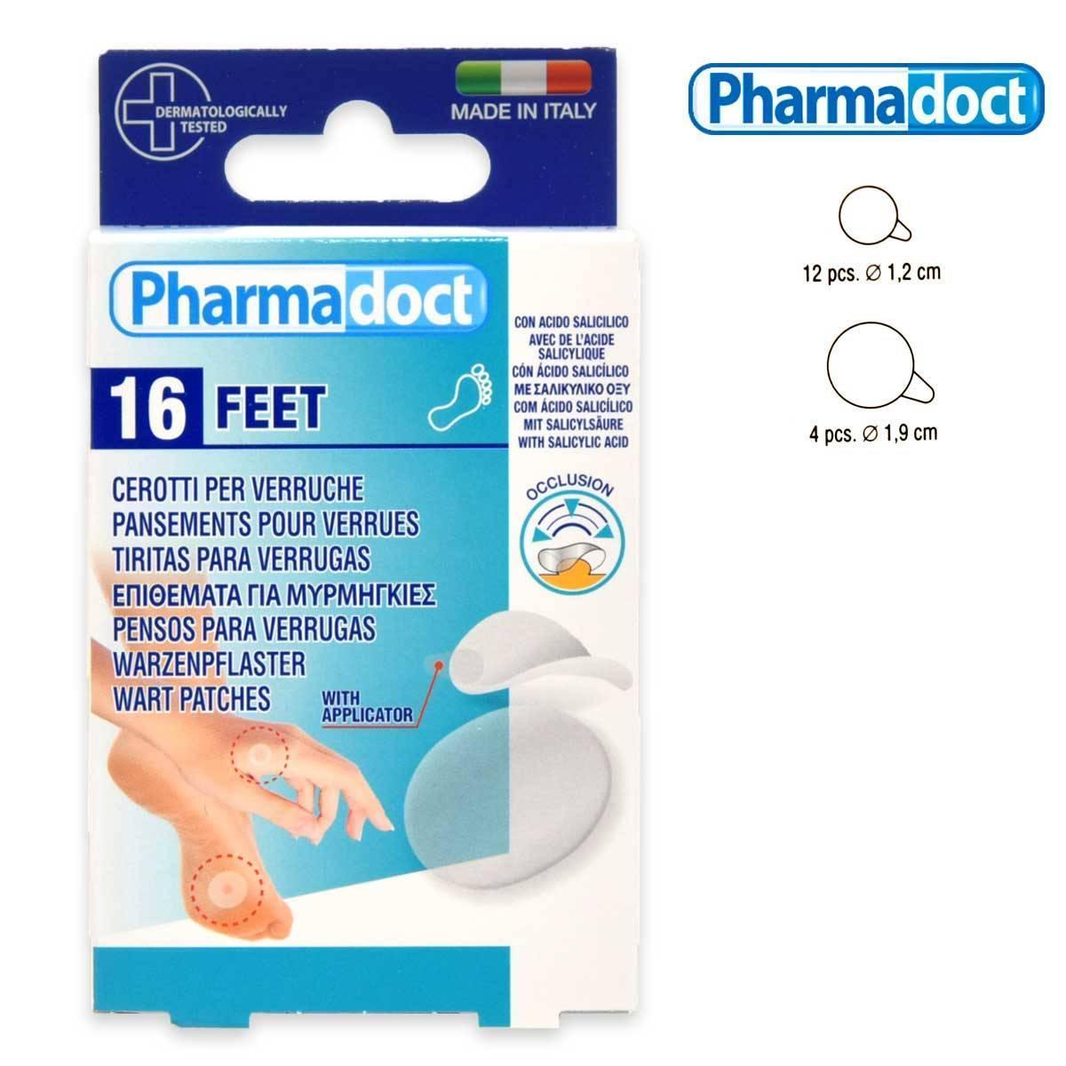 pharmadoc pharmadoct piedi patch x verruche protettivi e leviganti 16pz 78199 - foto 1 pharmadoc pharmadoct piedi patch x verruche protettivi e leviganti 16pz 78199 - foto 1