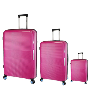 Set 3 trolley in pp 55/60/70 fuxia s180-fx