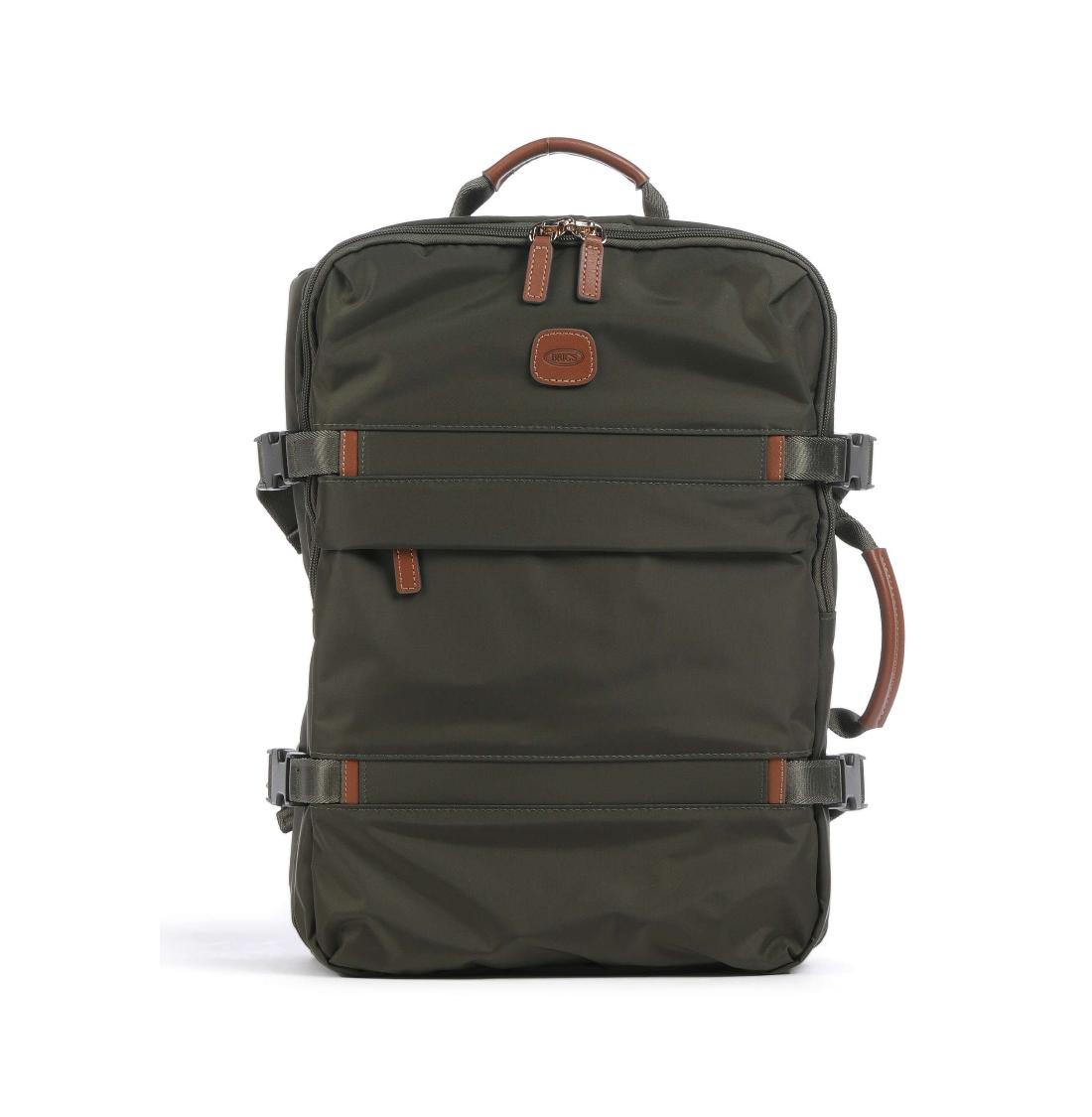Zaino sportivo BRIC'S X-Collection verde oliva con manici e cinghie regolabili